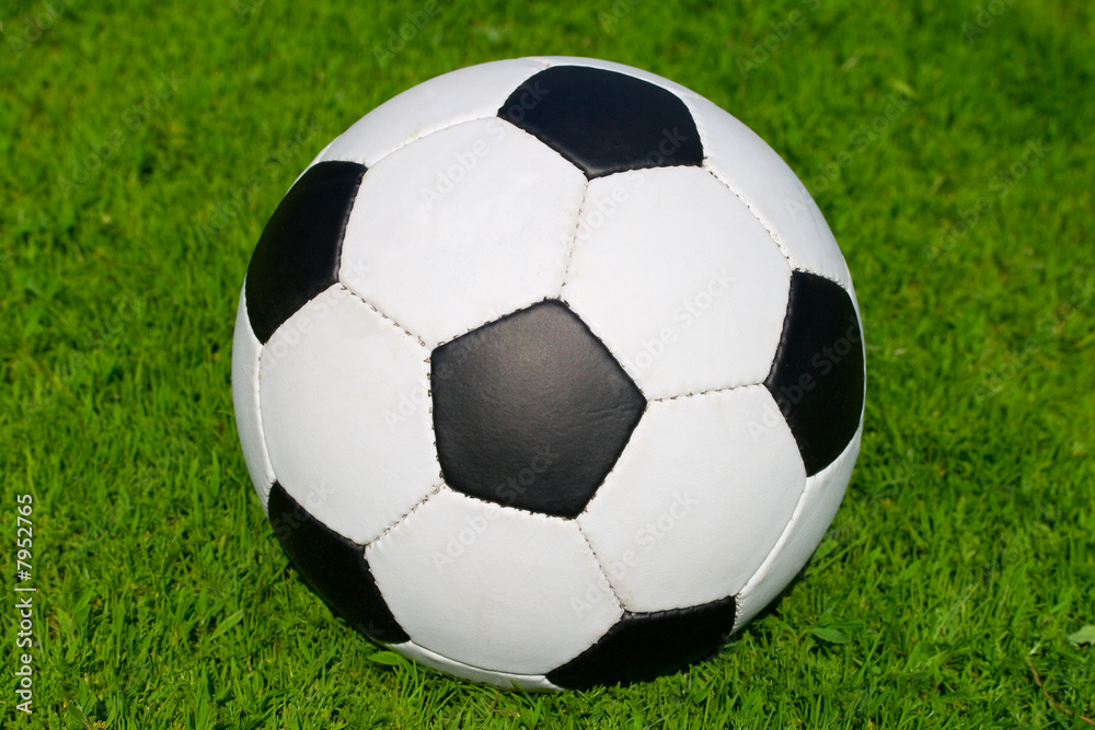 soccer ball on green grass