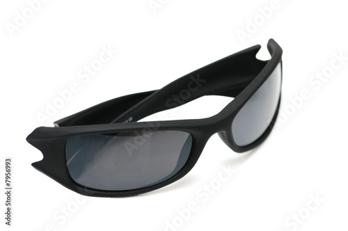 Black sunglasses isolated on the background