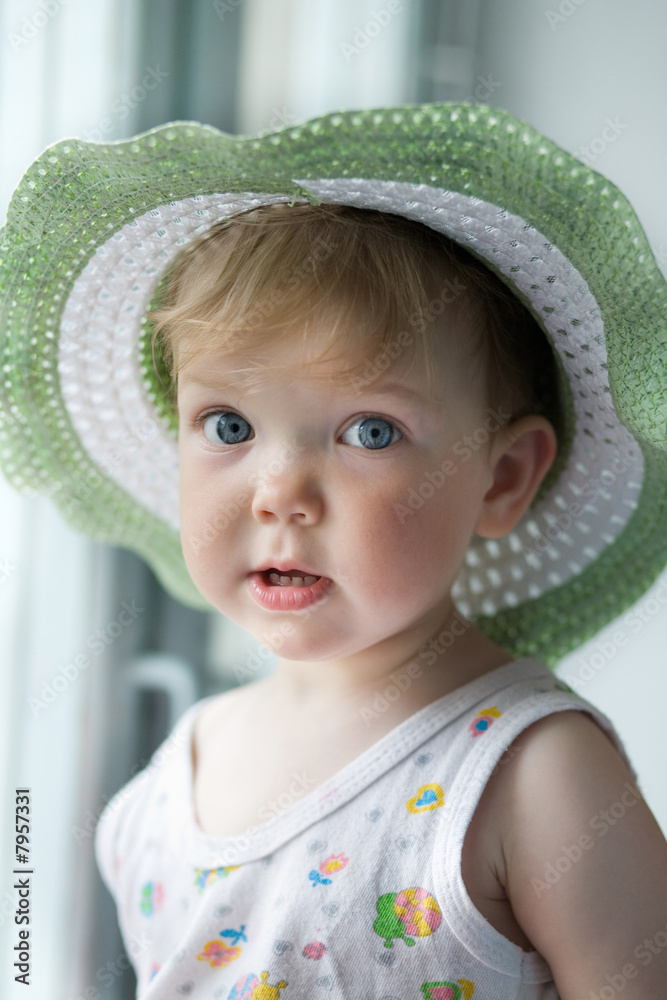 Baby in a hat Baby in a hat