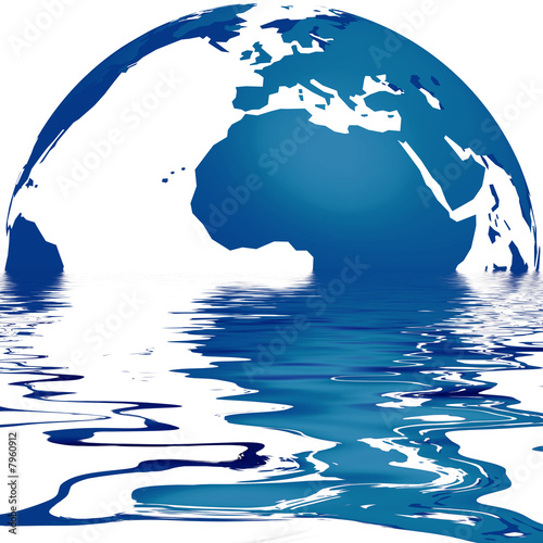 planète terre liquide