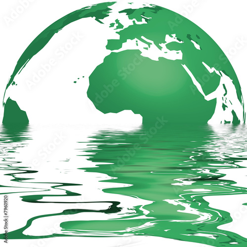 écologie - terre qui fond