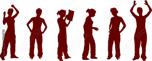 jeune fille silhouette