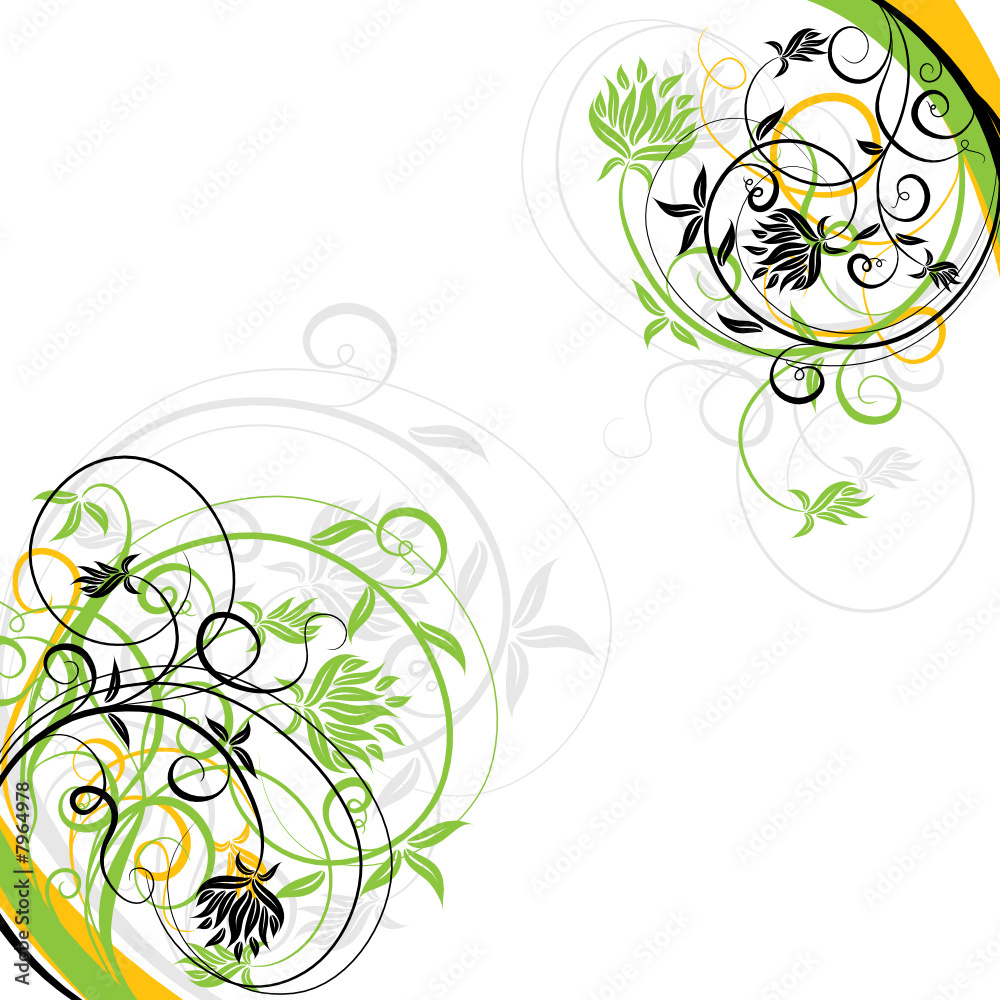 Floral background, vector illustration Floral background, vector illustration