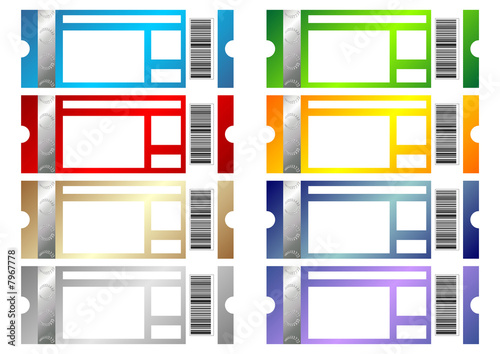 Event tickets set