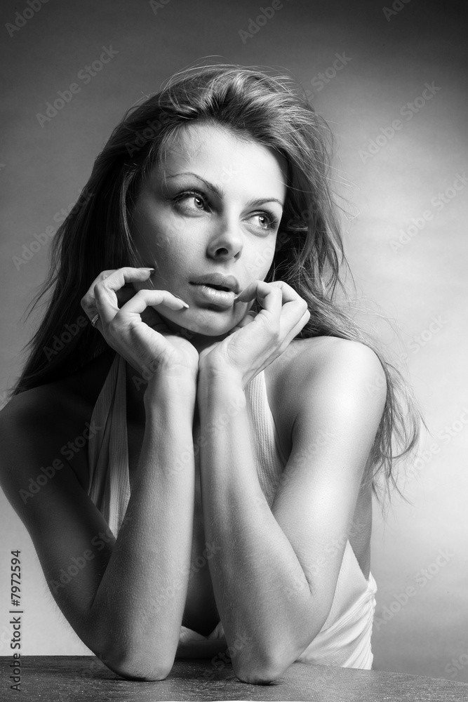 Portrait beautiful young woman Portrait beautiful young woman