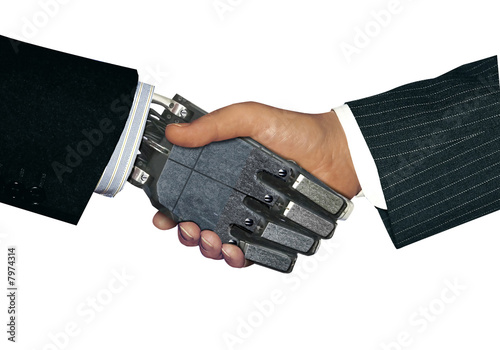 handshake with robot