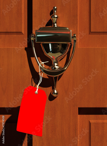 Gift tag and knocker
