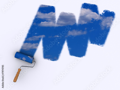 Painting sky