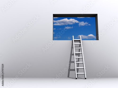 Ladder and sky