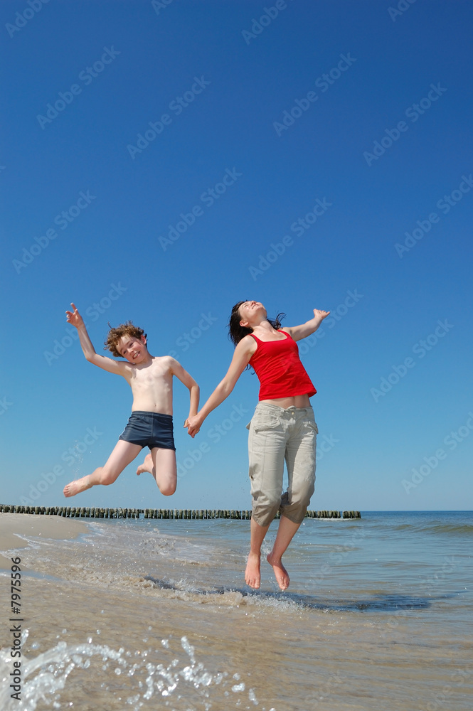 On the beach On the beach