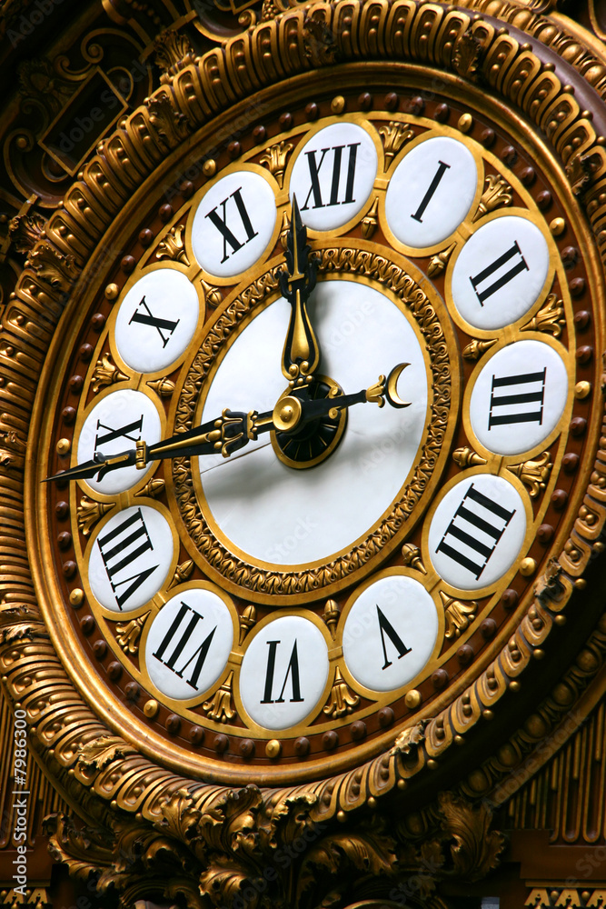 Detail of clock in Orsay museum