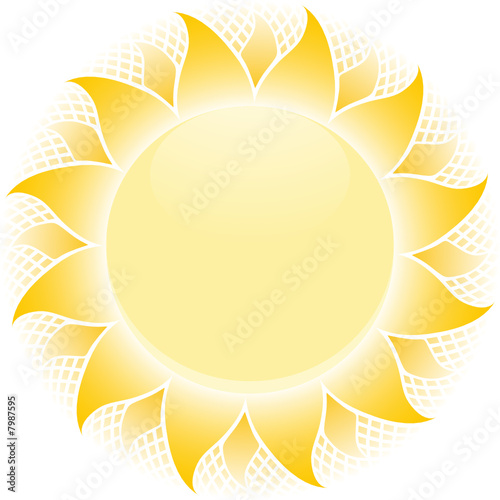 soleil mosaïque vectoriel