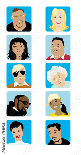 Cartoon Faces Collection 7