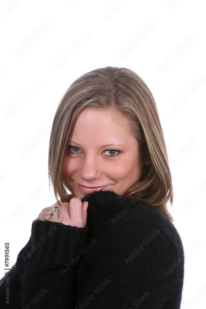 Pretty young woman flirting with the camera. Pretty young woman flirting with the camera.