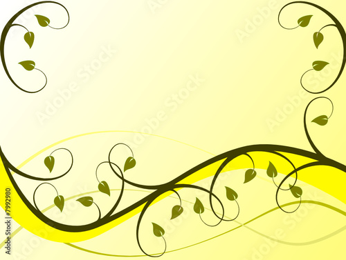 Yellow Floral Background