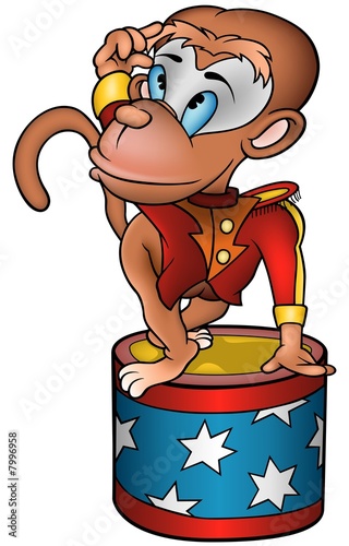 Monkey circus performer - d...