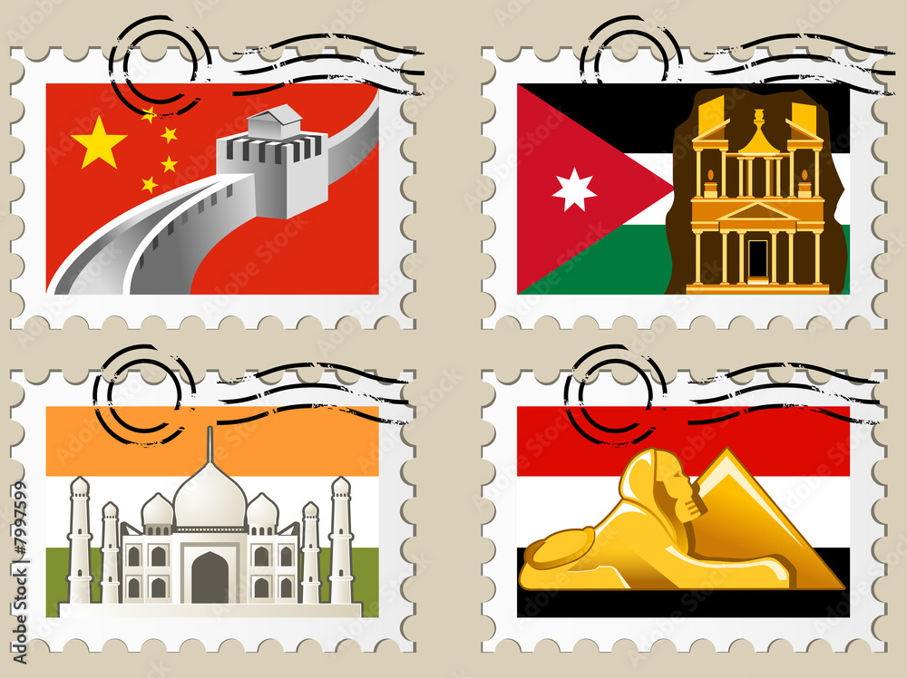 Postmarks - sights of the world series - Asia