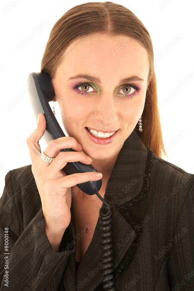 Sexy brunette businesswoman