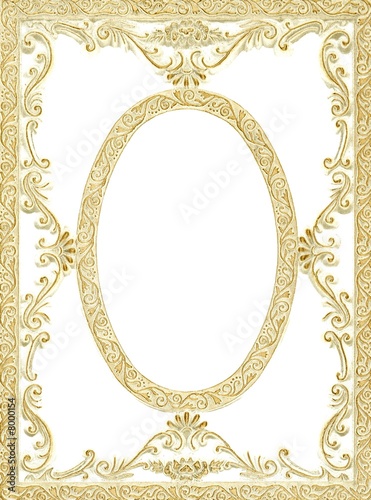 vintage golden frame