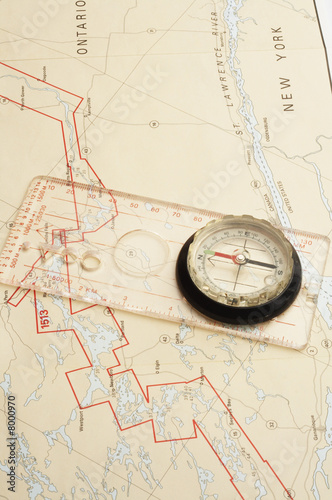 Stock Photo of a a compass