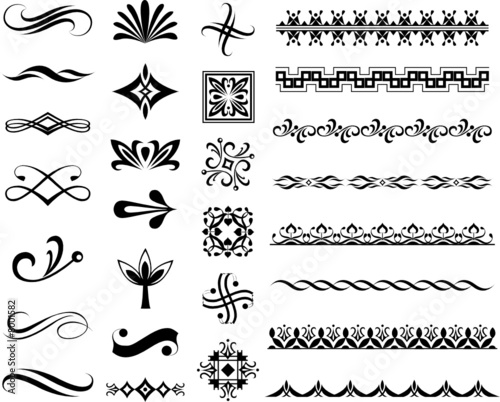 decorative designs and icons