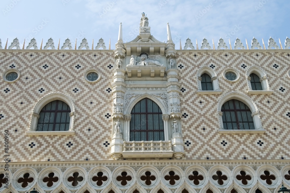 Facade of palace pazzia san marco
