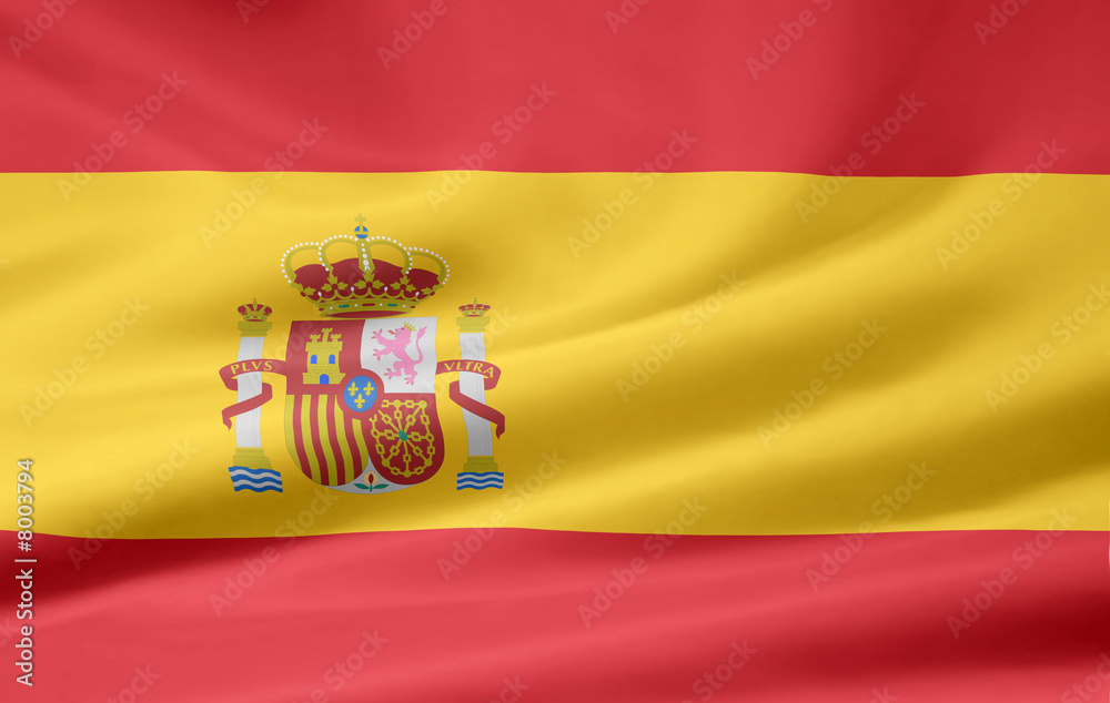 Spanische Flagge Stock Illustration