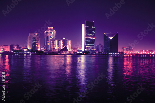 Dubai at night, united arab emirates