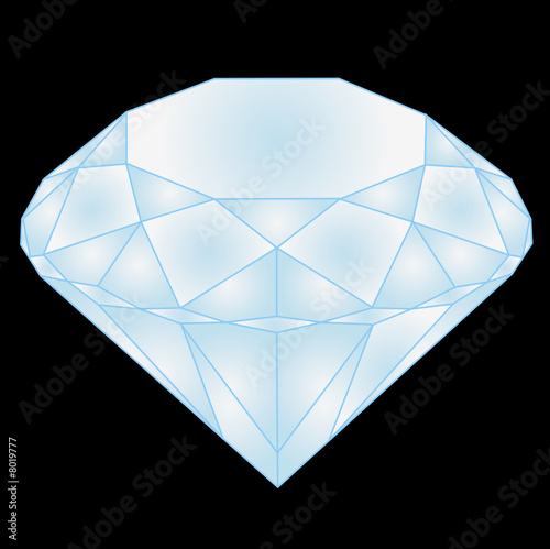 Diamant (sur fond noir)