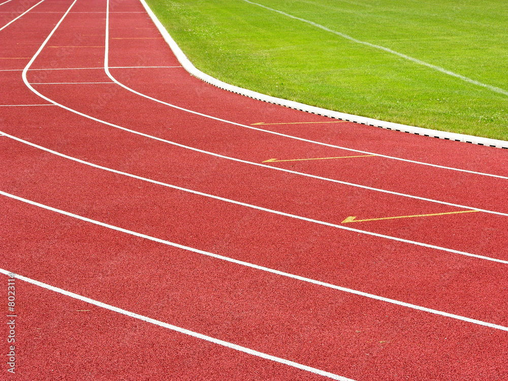 Laufbahn im Stadion