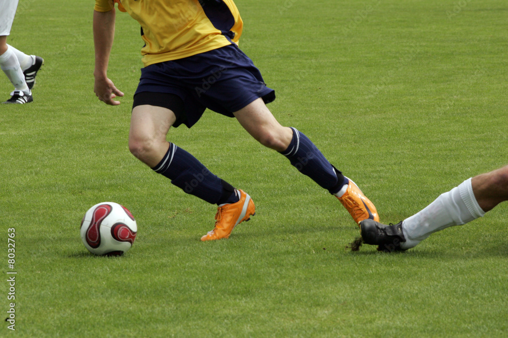 fußballspieler in aktion