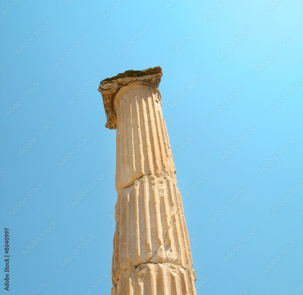 Column and sky