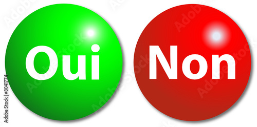 Boutons "Oui" et Non"