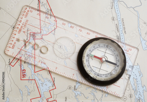 Stock Photo of a a compass