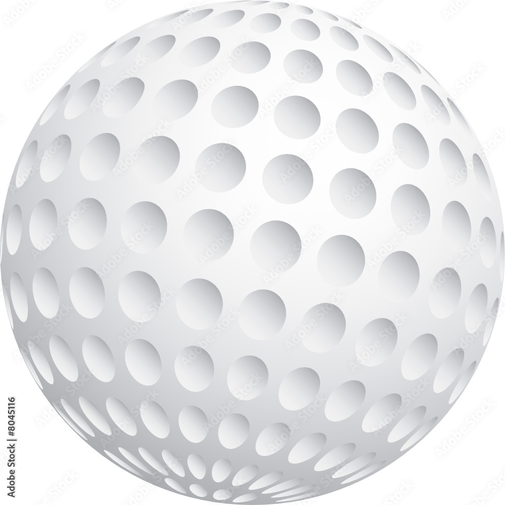 Vector illustration of golf ball Vector illustration of golf ball