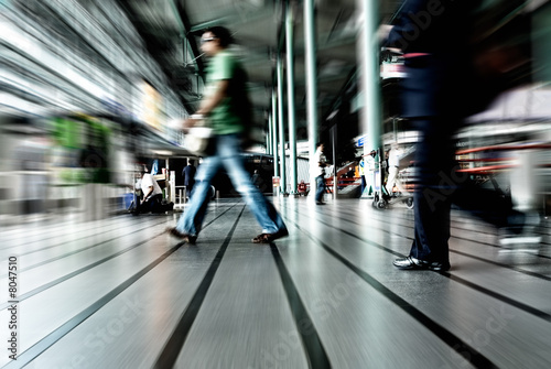 Canvas Print people traveling