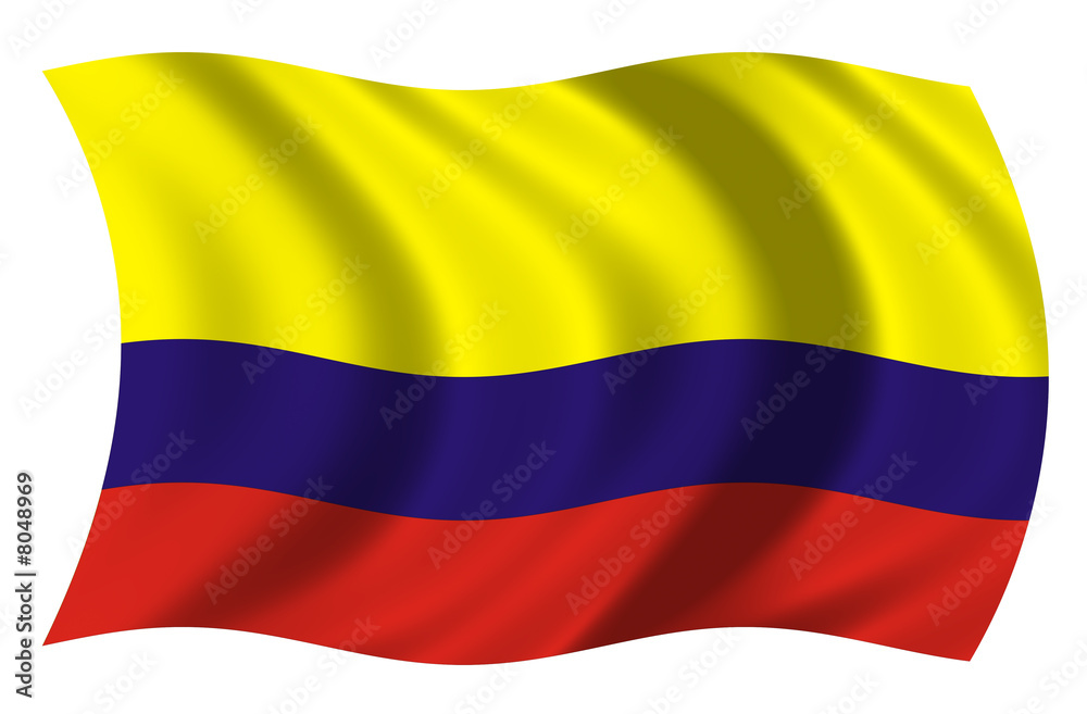 Fototapeta premium Bandera Colombia