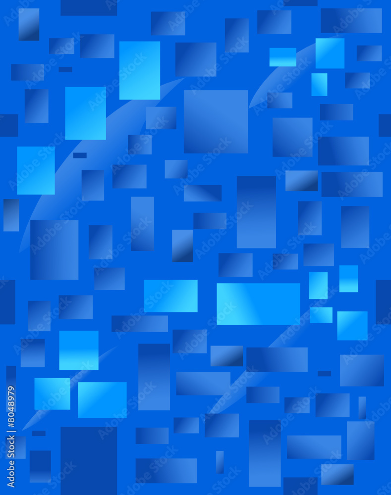 Background with blue rectangulars. Vector illustration