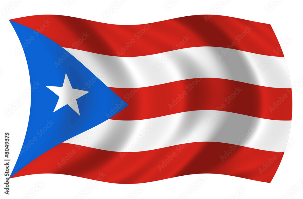 Bandera de Puerto Rico ilustración de Stock | Adobe Stock