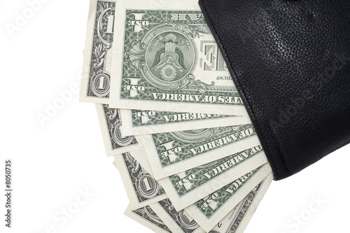 US Dollars Cash Overflowing from Wallet