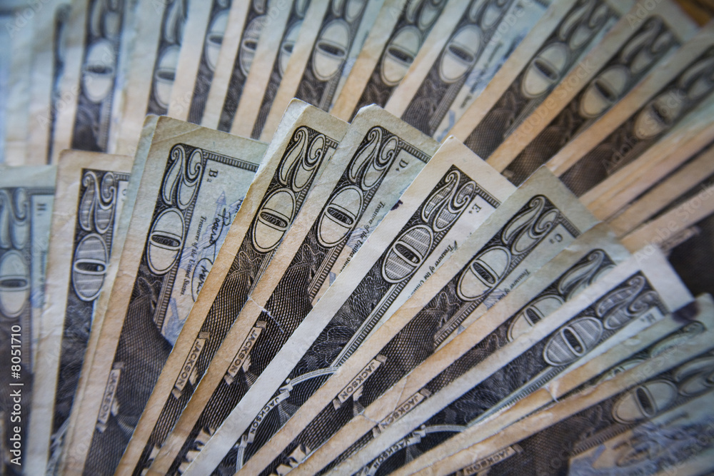 Obraz premium Many twenty dollar bills