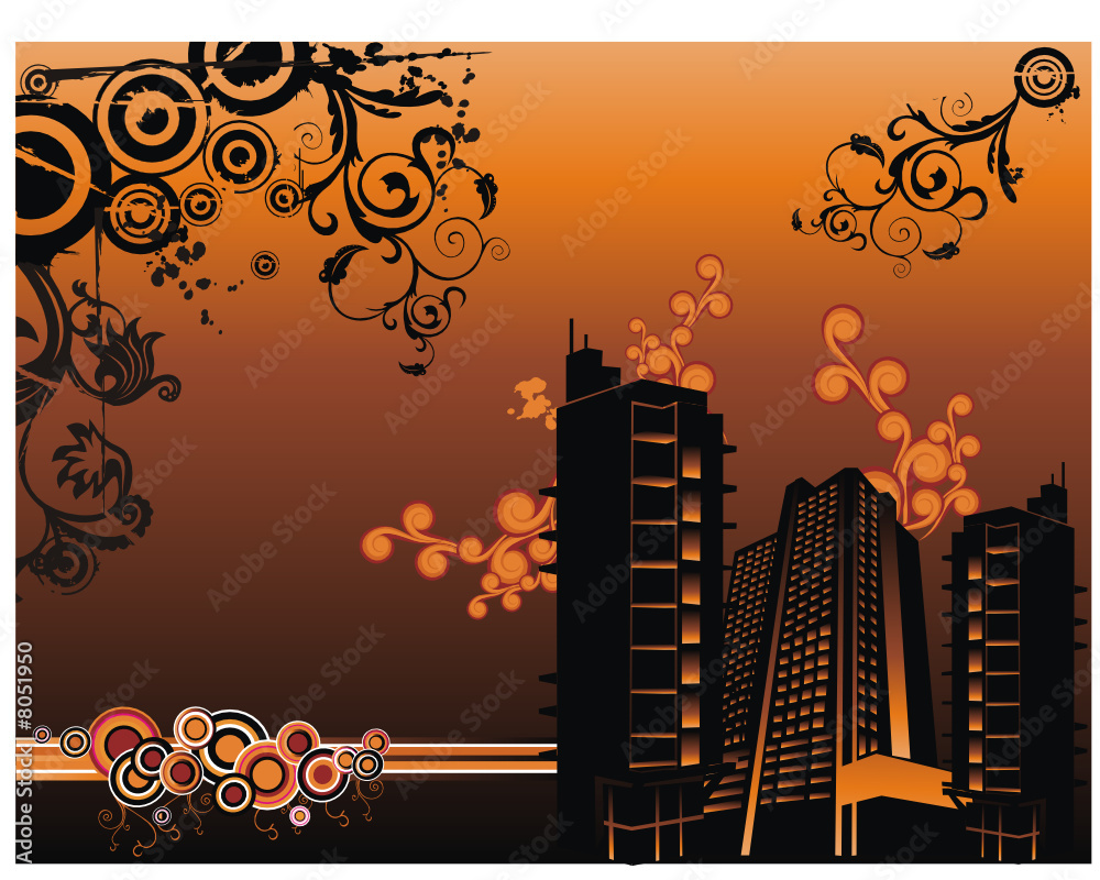 ciudad en vector