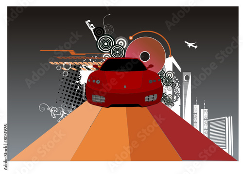 carro en vector