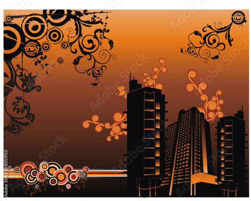 ciudad en vector