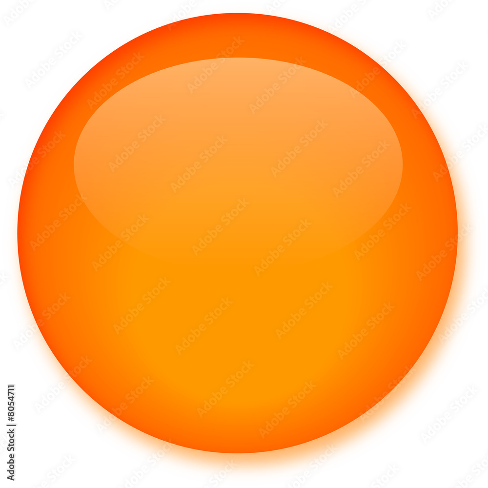 Glassy Orange Button Glassy Orange Button