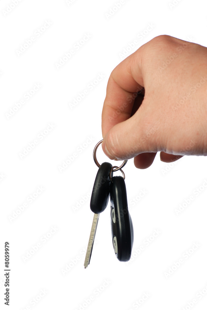 Keys from the car with signalling Keys from the car with signalling