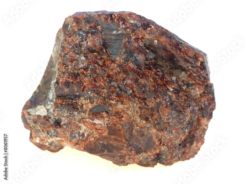 Raw garnet  (decorative mineral)