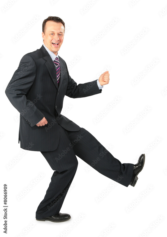 dynamic businessman in black suit dynamic businessman in black suit