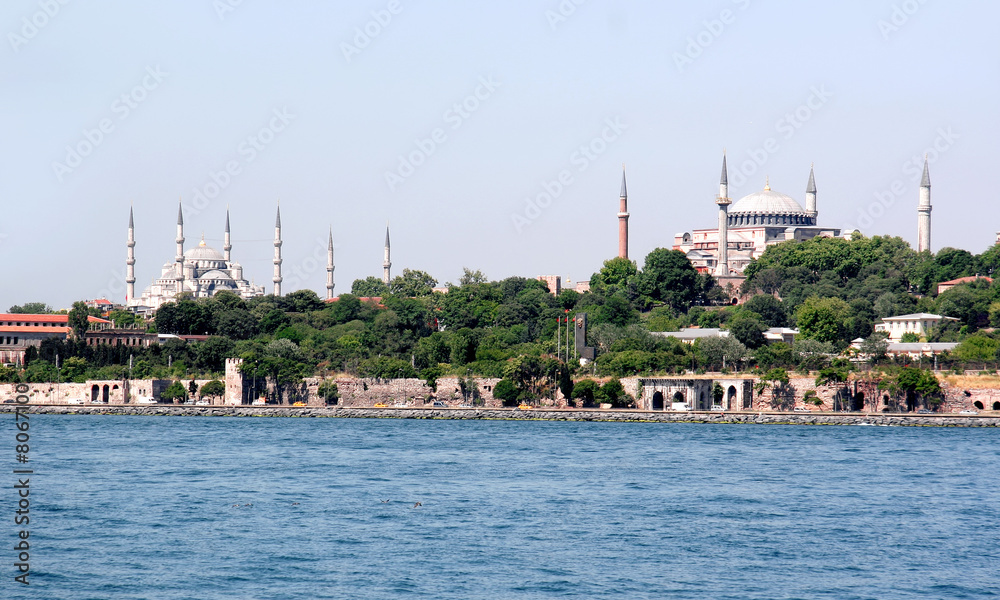 Blue Mosque and Hagia Sophia