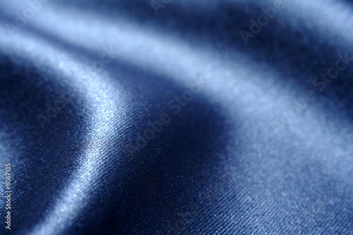 Blue silk fabric texture background